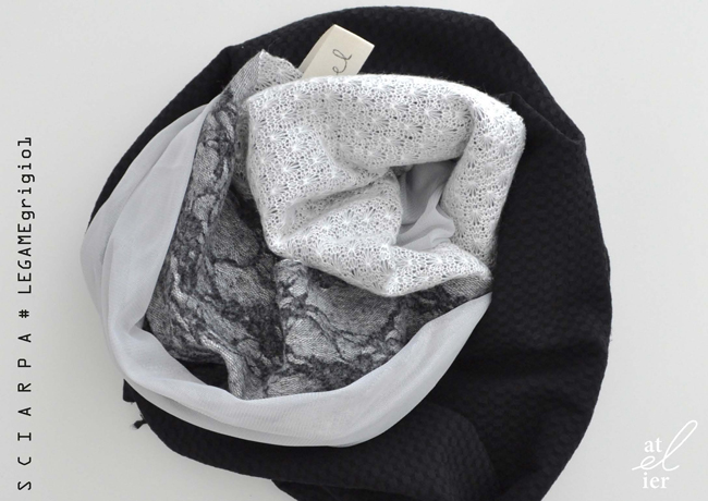 at-EL-ier collezione sciarpe e foulards #