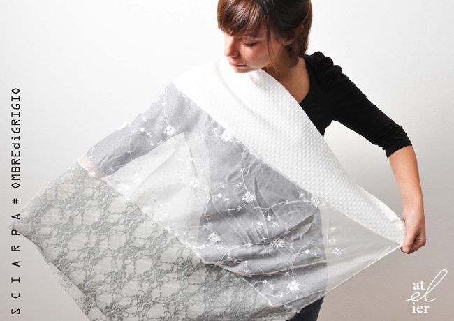 at-EL-ier collezione sciarpe e foulards #