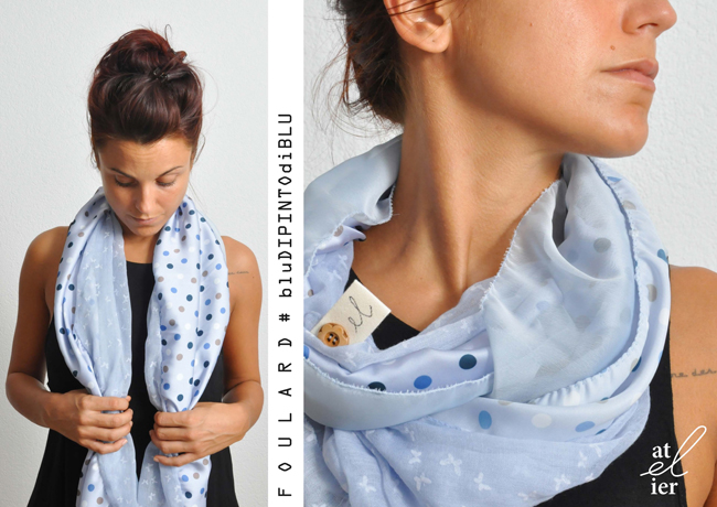 at-EL-ier collezione sciarpe e foulards #